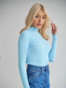 Half Turtleneck Solid Color Tights Versatile Sweaters