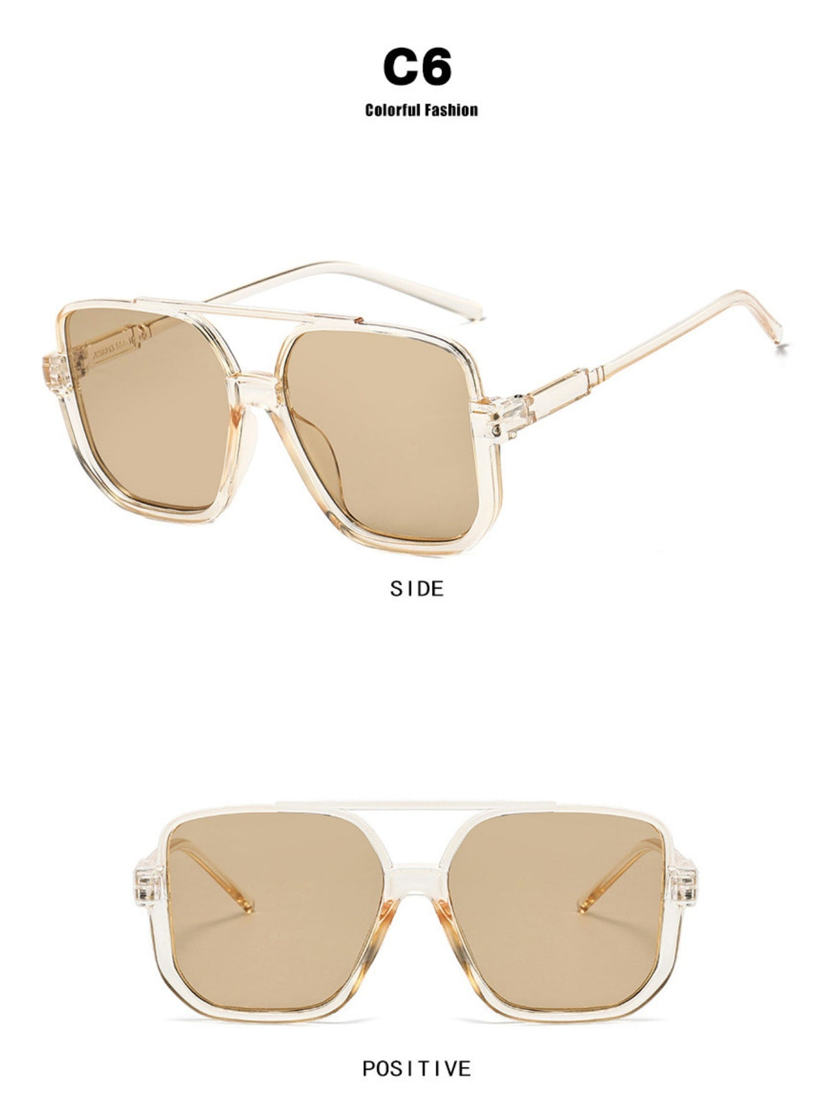 Lunettes de soleil carrées tendance