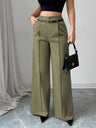High Waist Loose Straight Pants