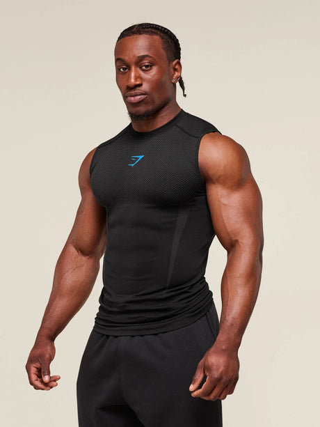 GYMSHARK Fitness Stretch Breathable Tight Tank Tops