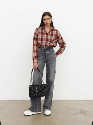 Plaid Oversize Coat Shirts