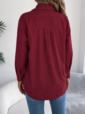 Loose-fitting Solid Color Women's Casual Shirt