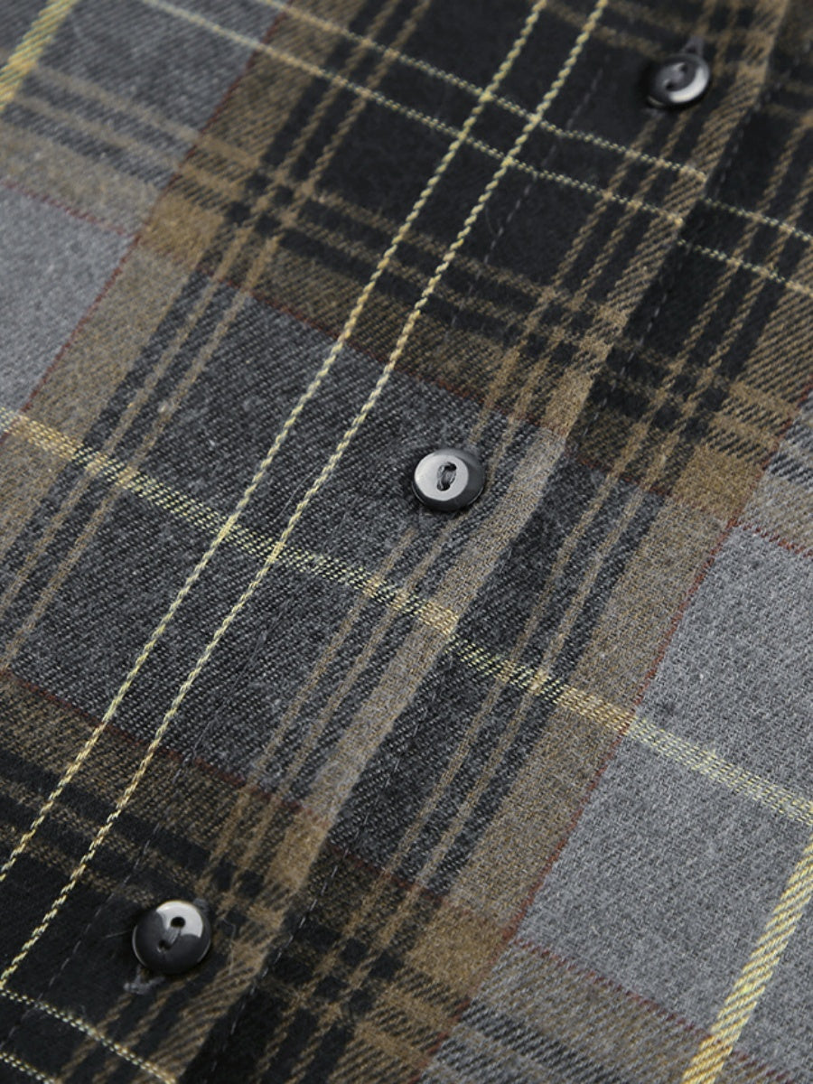 Liber Autumn Women's Plaid Plaid Shirts