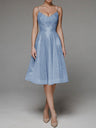 Embroidered Sleeveless Midi Dress