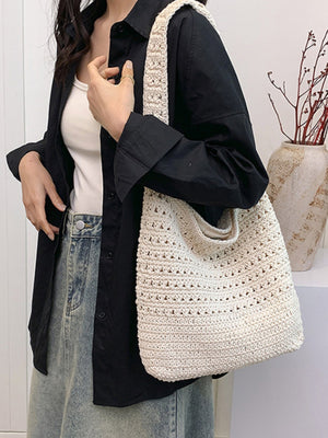Woven Large-capacity Lightweight Shoulder Bag