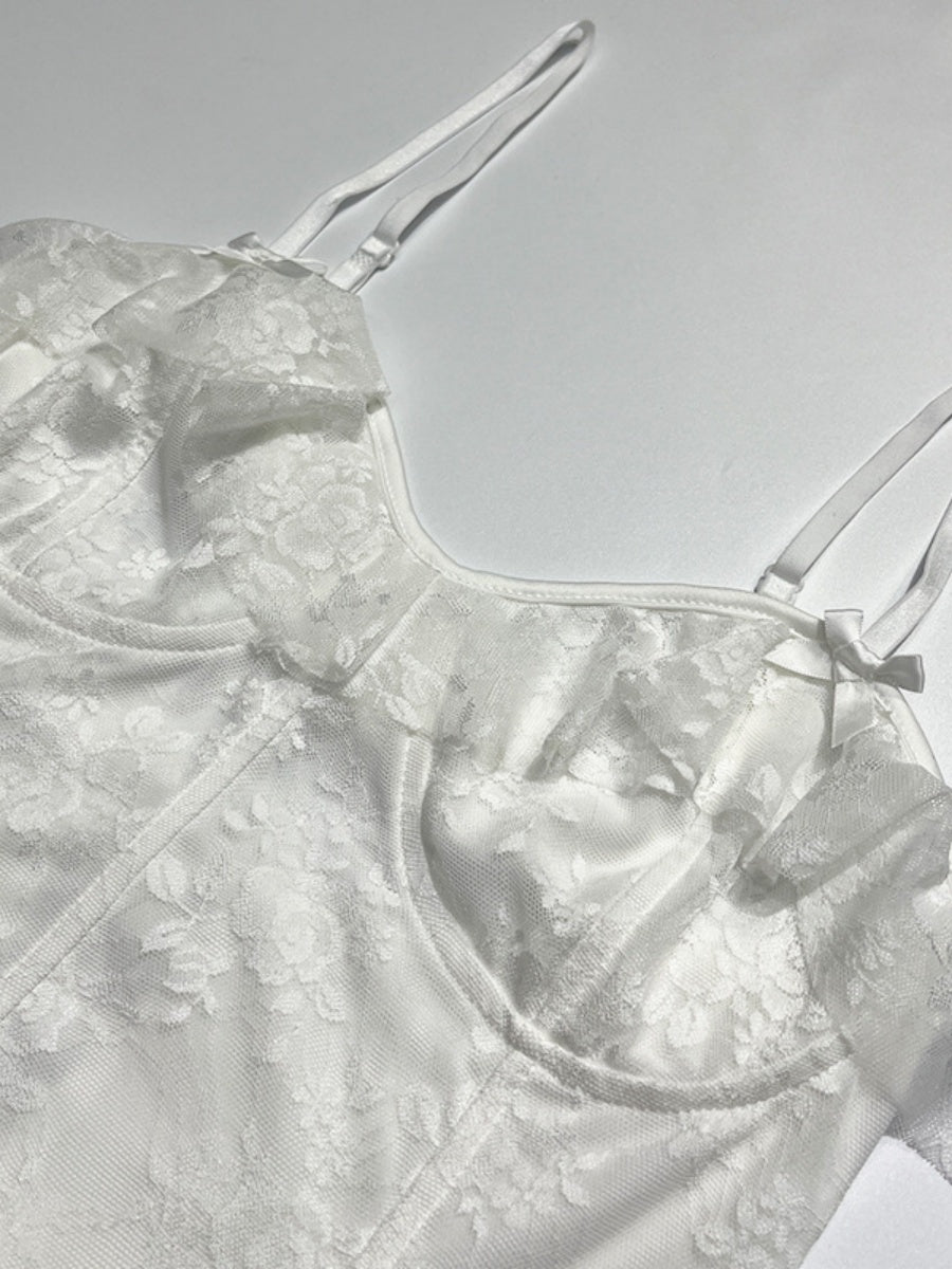 Lace Ruffle Sexy Mini&Short Dresses