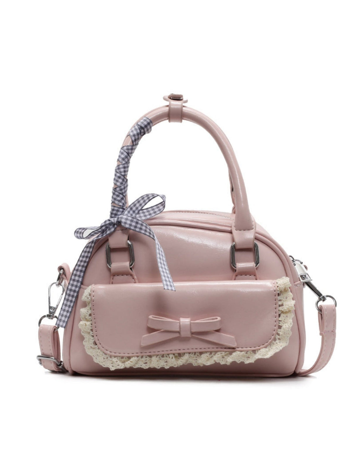 Sac à main orné de dentelle