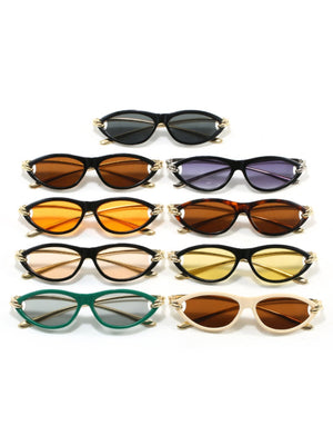Cat-eye Knot Oval Sunglasses