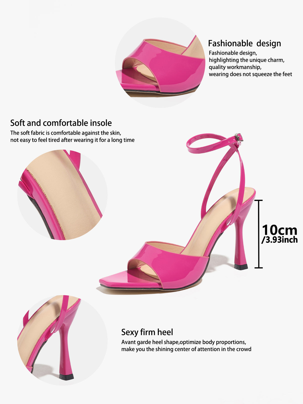 Elegant High-heeled Sandals