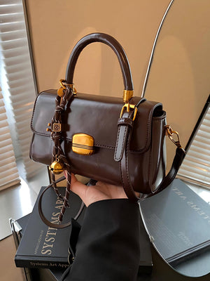 Retro-style Buckle Versatile Handbag
