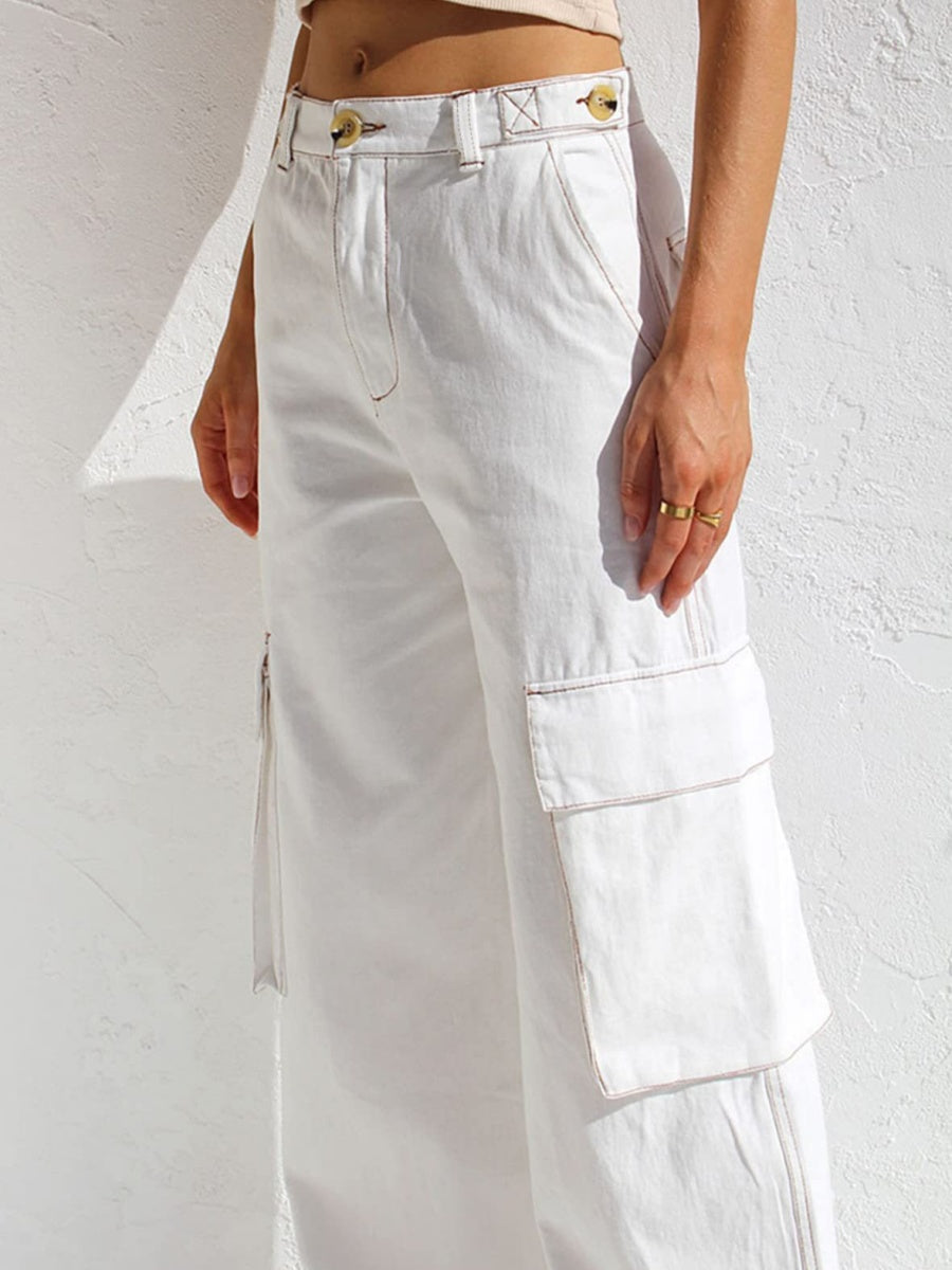 Straight-leg Denim Jeans