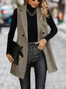 Splicing Herringbone Pattern Suit Sleeveless Vest