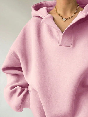 Liber Autumn Women's Hooded Solid Color Sweatshirts&Hoodies