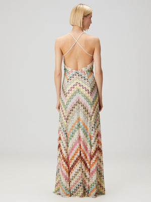 Colorful Crochet Lace Camisole Maxi Dress