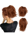 Short, Curled Ponytail Wig With Clip