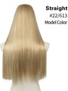 U-shaped Half-head Wig With Seamless Hair Extensions, One-piece Long Straight Wig