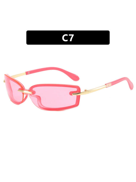 Frameless Square Sunglasses