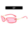 Frameless Square Sunglasses