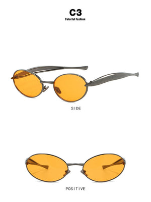 Small Oval-shaped Sunglasses