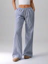 Striped Casual Wide-Leg Pants
