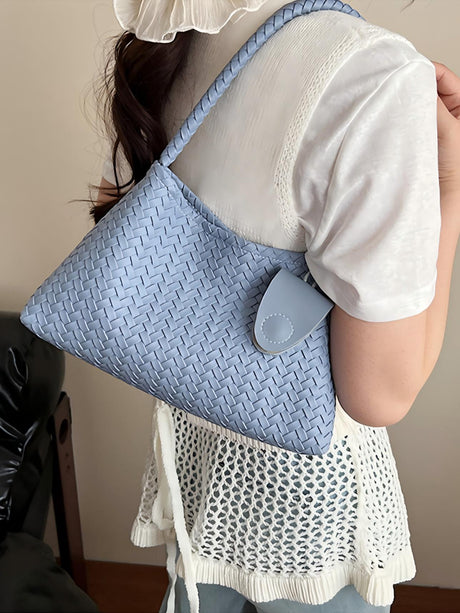 Woven Embossed Handbag