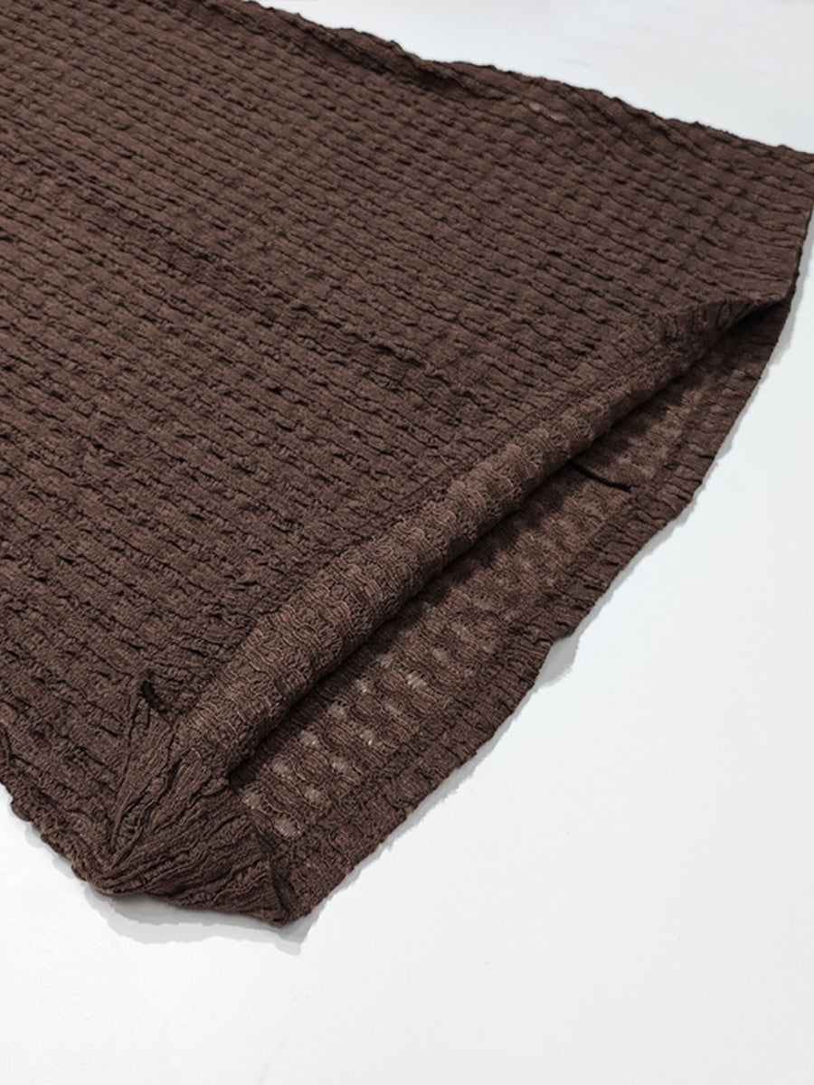 【EXPÉDITION NORMALE】Robes maxi moulantes sans manches à col montant en maille