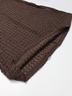 【EXPÉDITION NORMALE】Robes maxi moulantes sans manches à col montant en maille