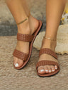 Woven Flat Sandals