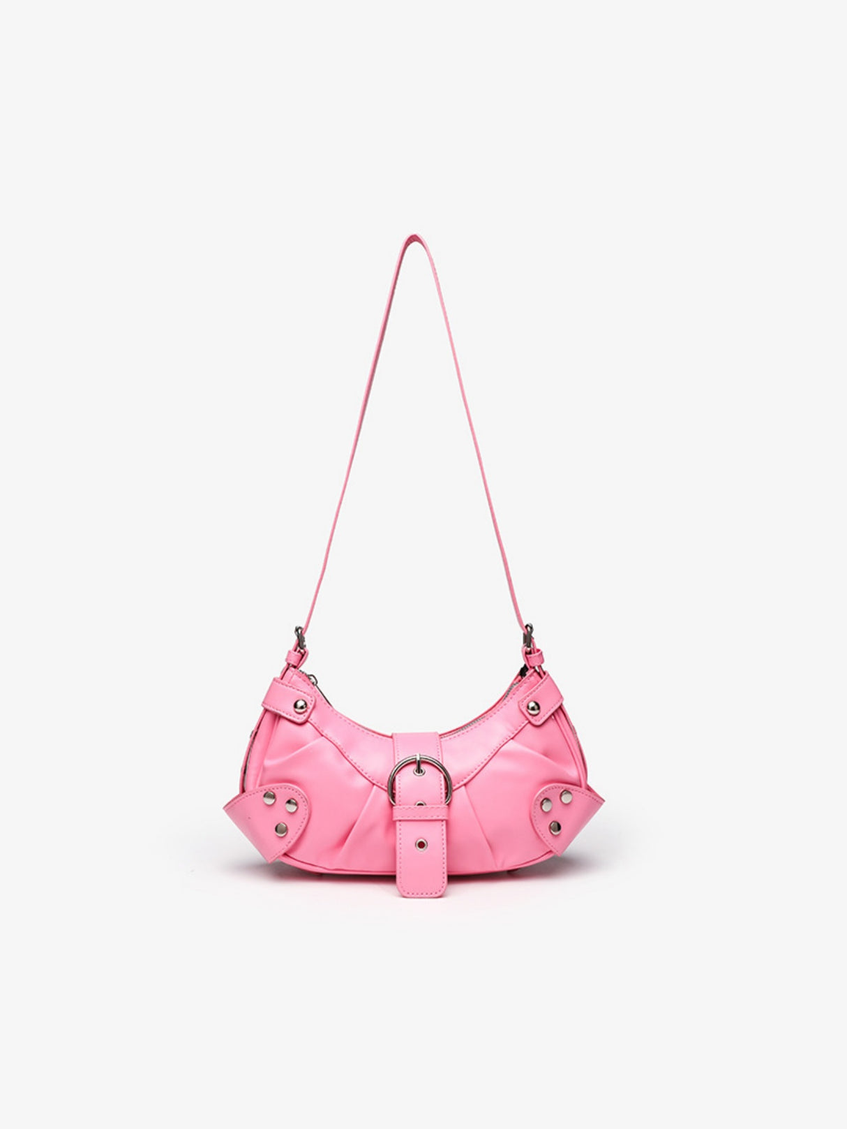 Stylish And Edgy Motorcycle Studded Shoulder Bag