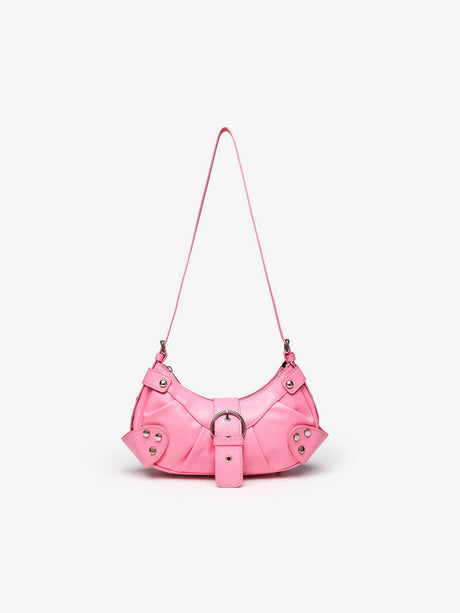 Stylish And Edgy Motorcycle Studded Shoulder Bag