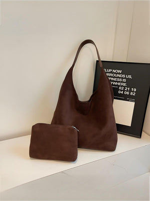 Large Capacity Suede Shoulder Bag
