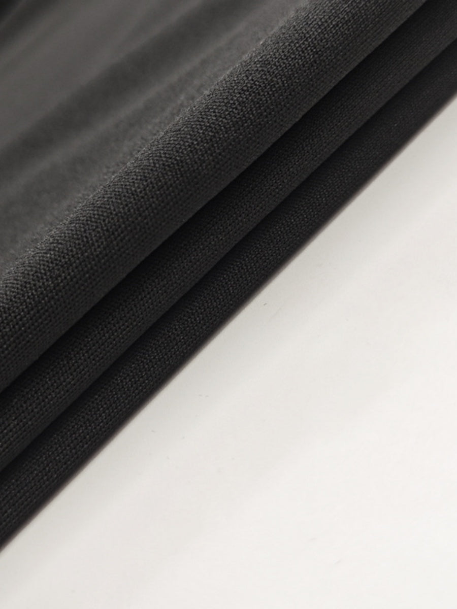 【SHIP AS USUAL】Crew Neck Sleeveless Lotus Leaf Crimping Mini&Short Dresses