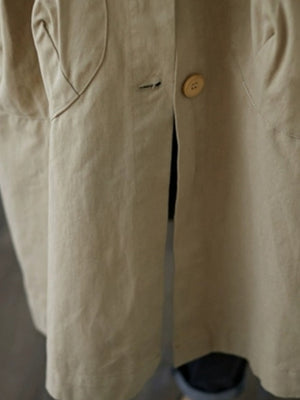 Oversized Hooded Trench Coat