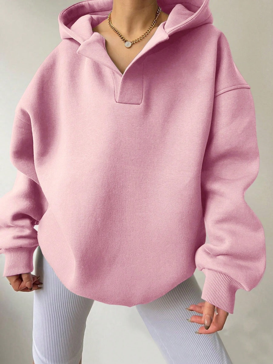 Liber Autumn Women's Hooded Solid Color Sweatshirts&Hoodies