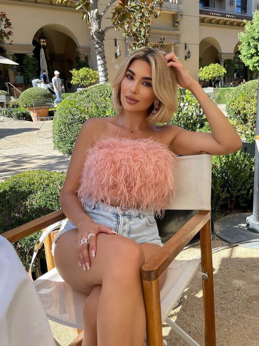 Mao Mao Solid Color Tube Top