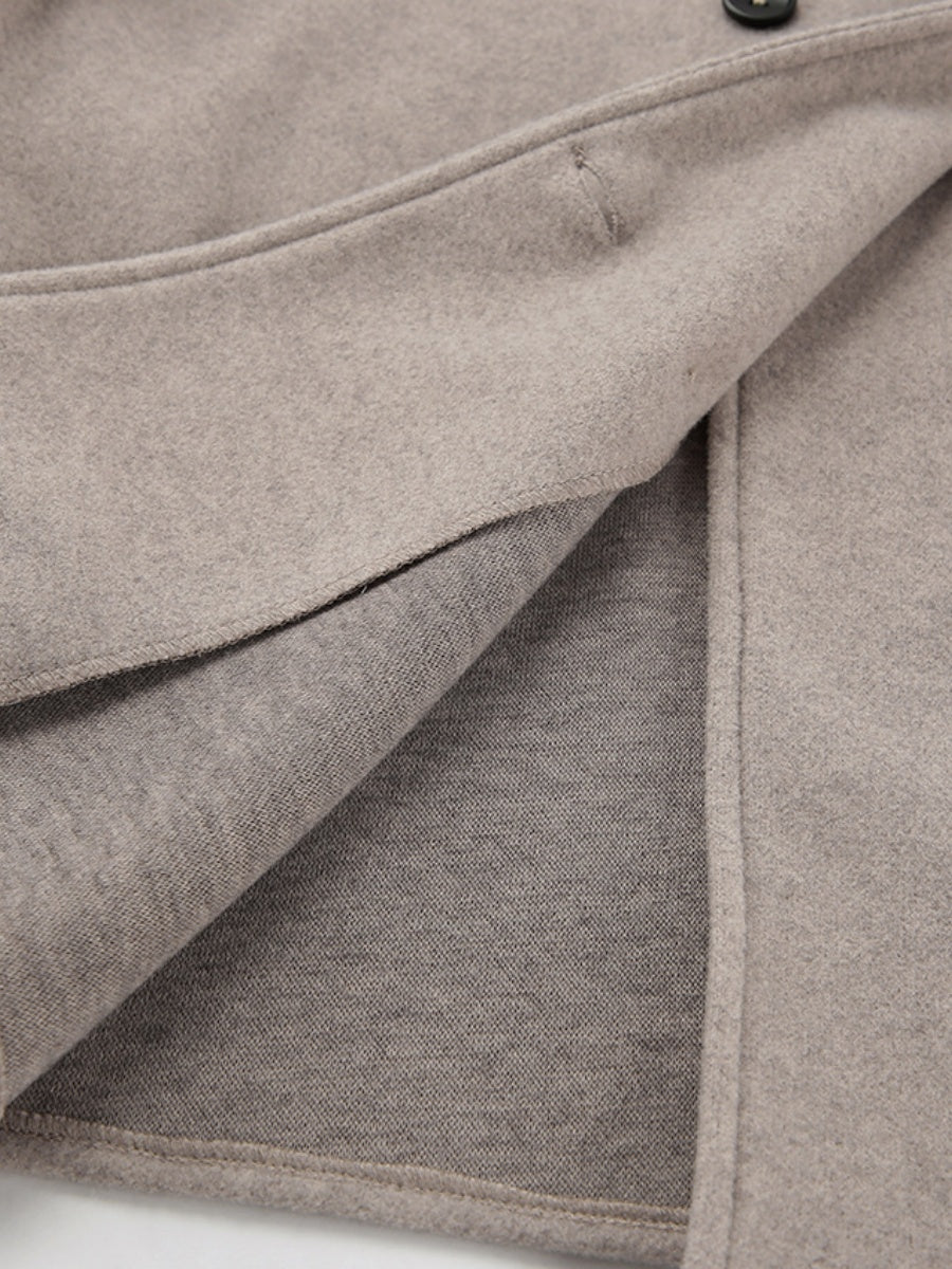 Double-Breasted Short Pea Coat