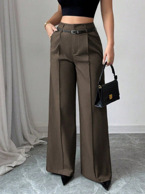 High Waist Loose Straight Pants