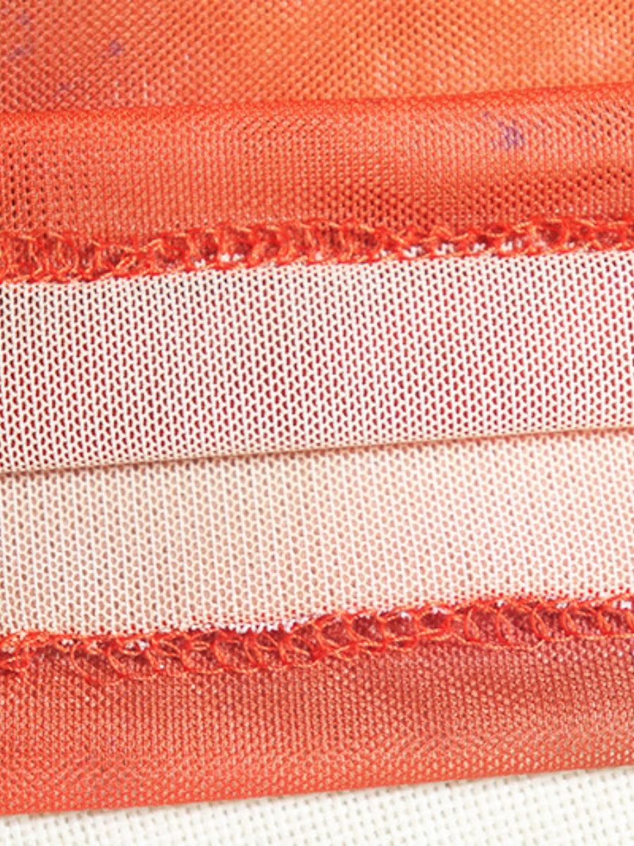 【SHIP AS USUAL】 Print Flared Long Sleeves Crew Neck Hip-hugging Maxi Dresses