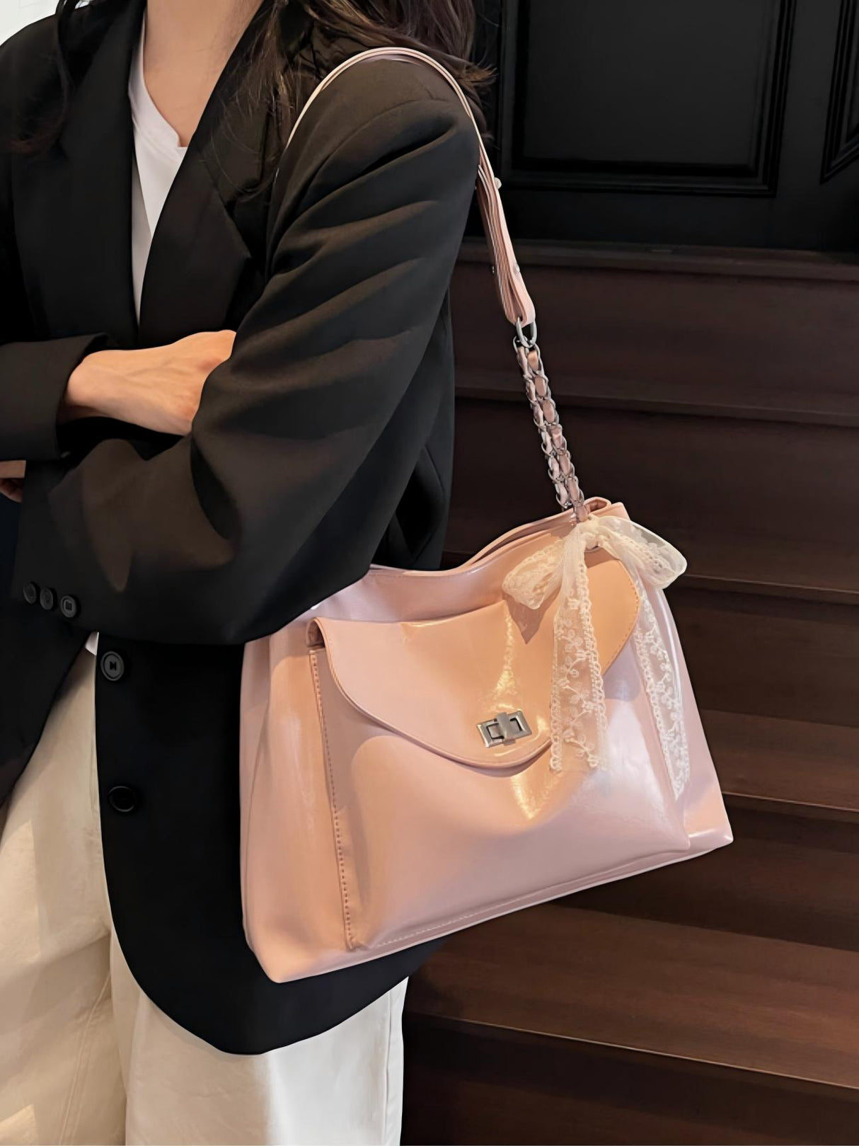 Chain Shoulder Strap Shoulder Bag