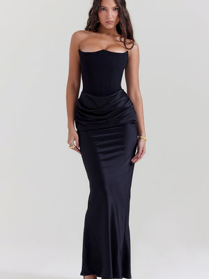 Satin Bob Bob Sexy Slim-fit Mermaid Long Dress