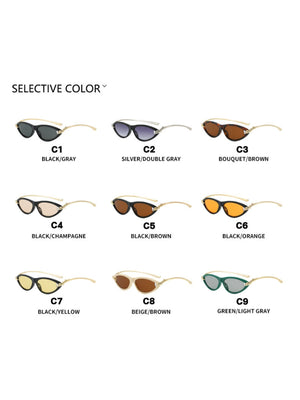 Cat-eye Knot Oval Sunglasses