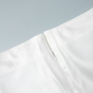 Fishtail Satin Long High-Waisted Bodycon Floor-Length Fishtail Skirt