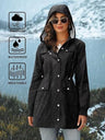 Mid-length Lightweight Raincoat Water Proof Mountain Climbing Outdoor Windproof Detachable Hood Trench Coats