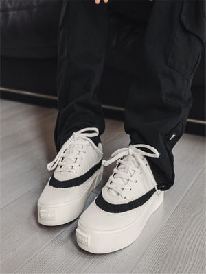 Suede Color-blocked Sneakers
