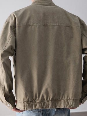Retro Harrington Distressed Locomotive Tooling Jackets