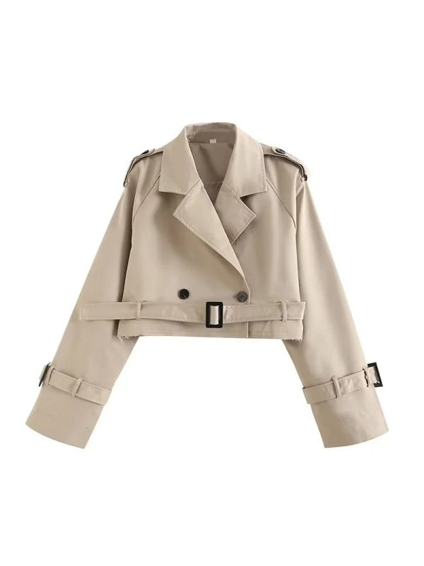 Liber Autumn Women's Buttons Trench Coats
