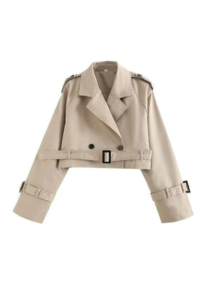 Liber Autumn Women's Buttons Trench Coats
