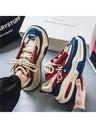 Liber Four Seasons Thick-soled Colorblock Men's Casual Sports Shoes
