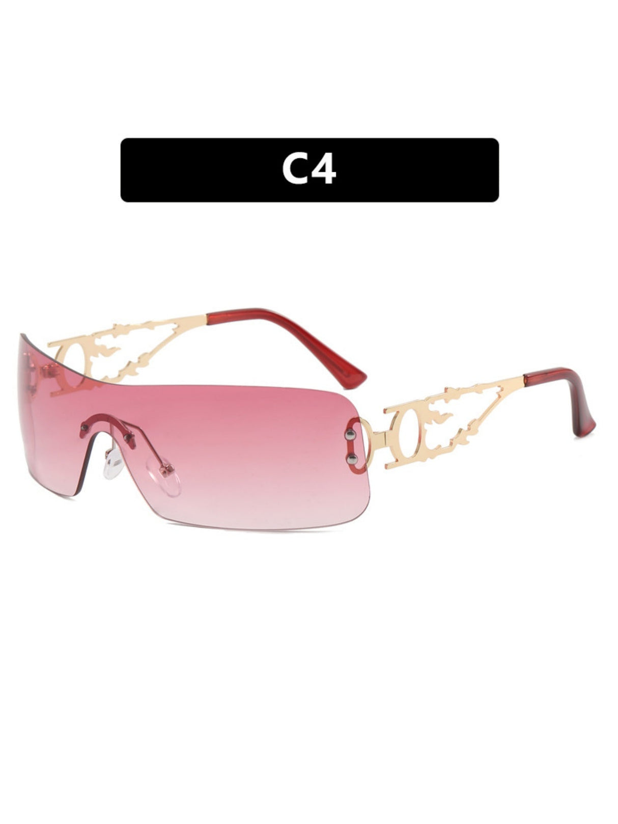 Frameless Cutout Sunglasses