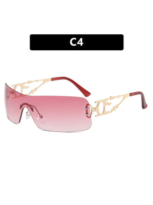 Frameless Cutout Sunglasses